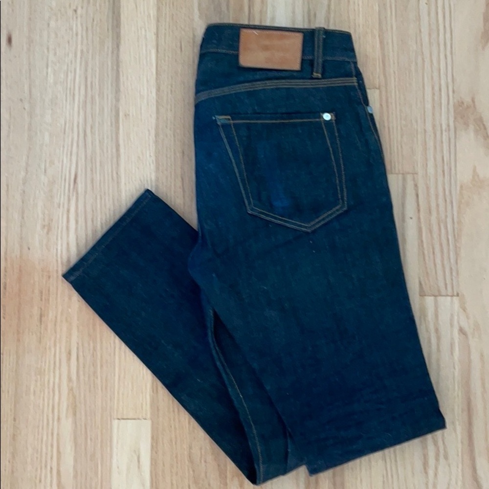 Baldwin Jeans the 76 slim RAW indigo jeans.